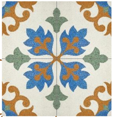 Midnight Bloom Heritage Tiles
