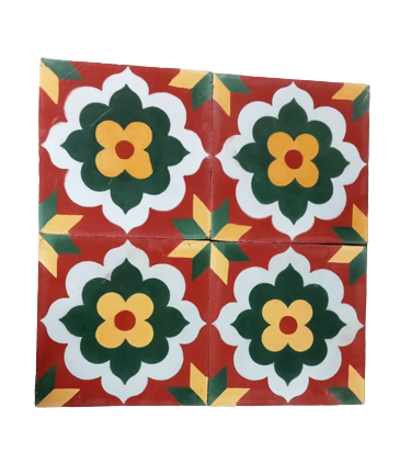 Unity Flower Athangudi Tiles