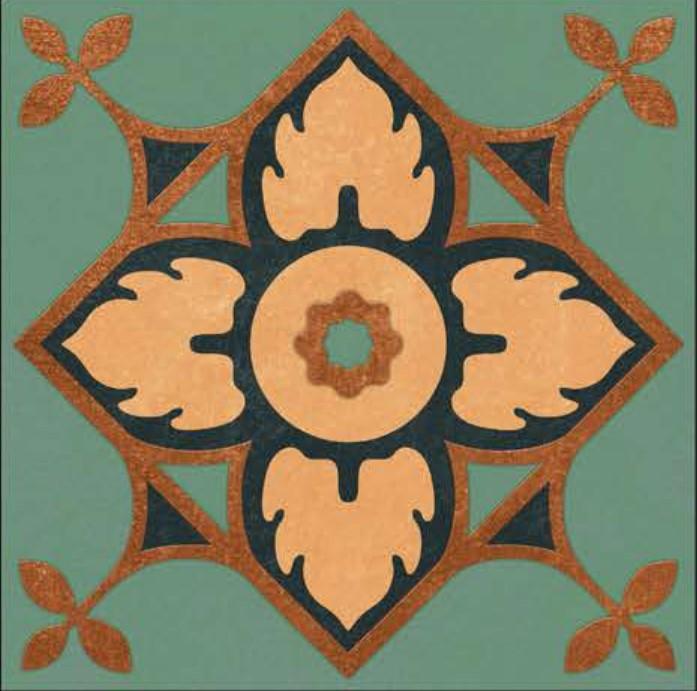 Athangudi tile flooring detail