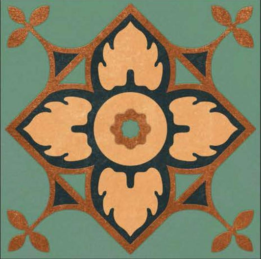 Athangudi tile flooring detail