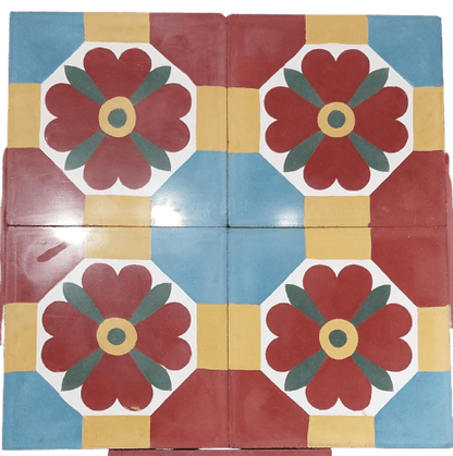 Nava Pushpam Athangudi Tiles