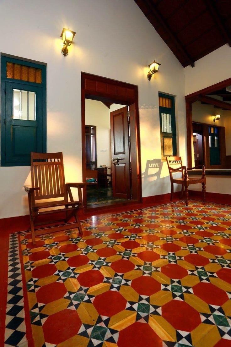 Octo Design Athangudi Tile, hand-poured pattern