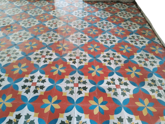 Tonal Unity Athangudi Tiles