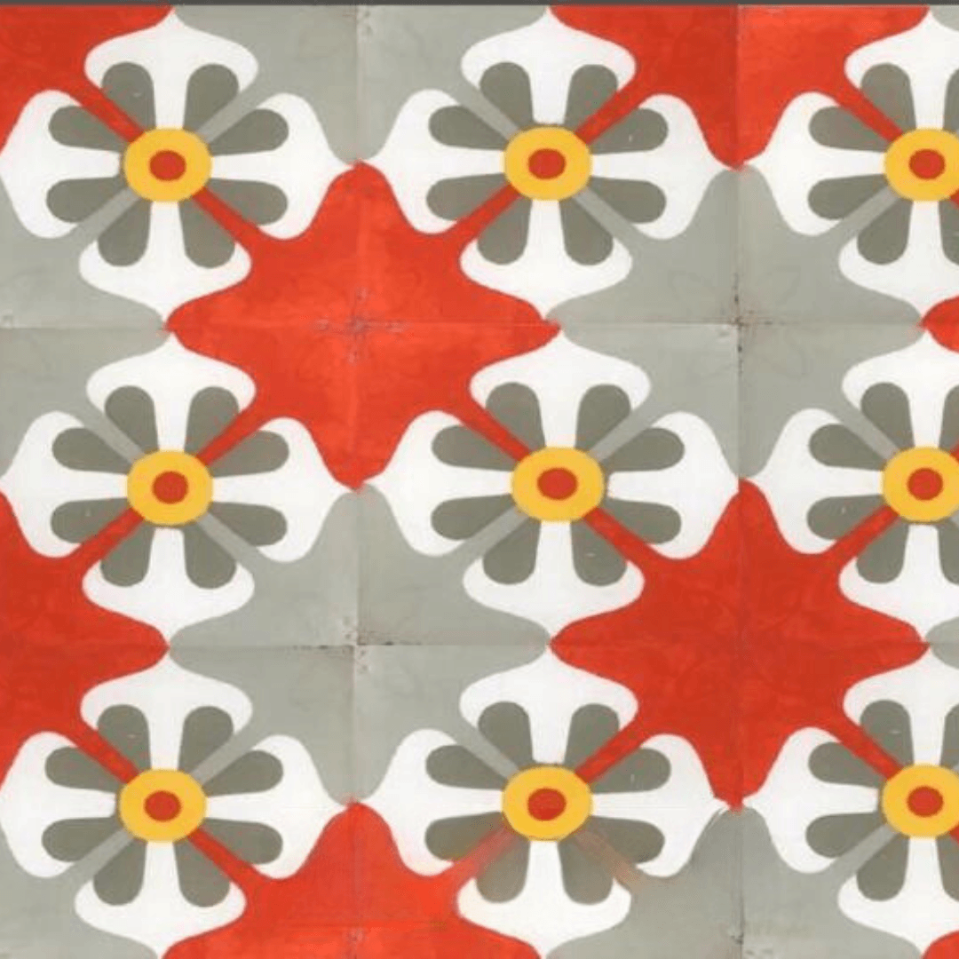 Whispering Flower Athangudi Tiles