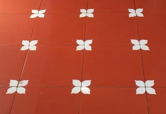 Tranquil flower athangudi tiles